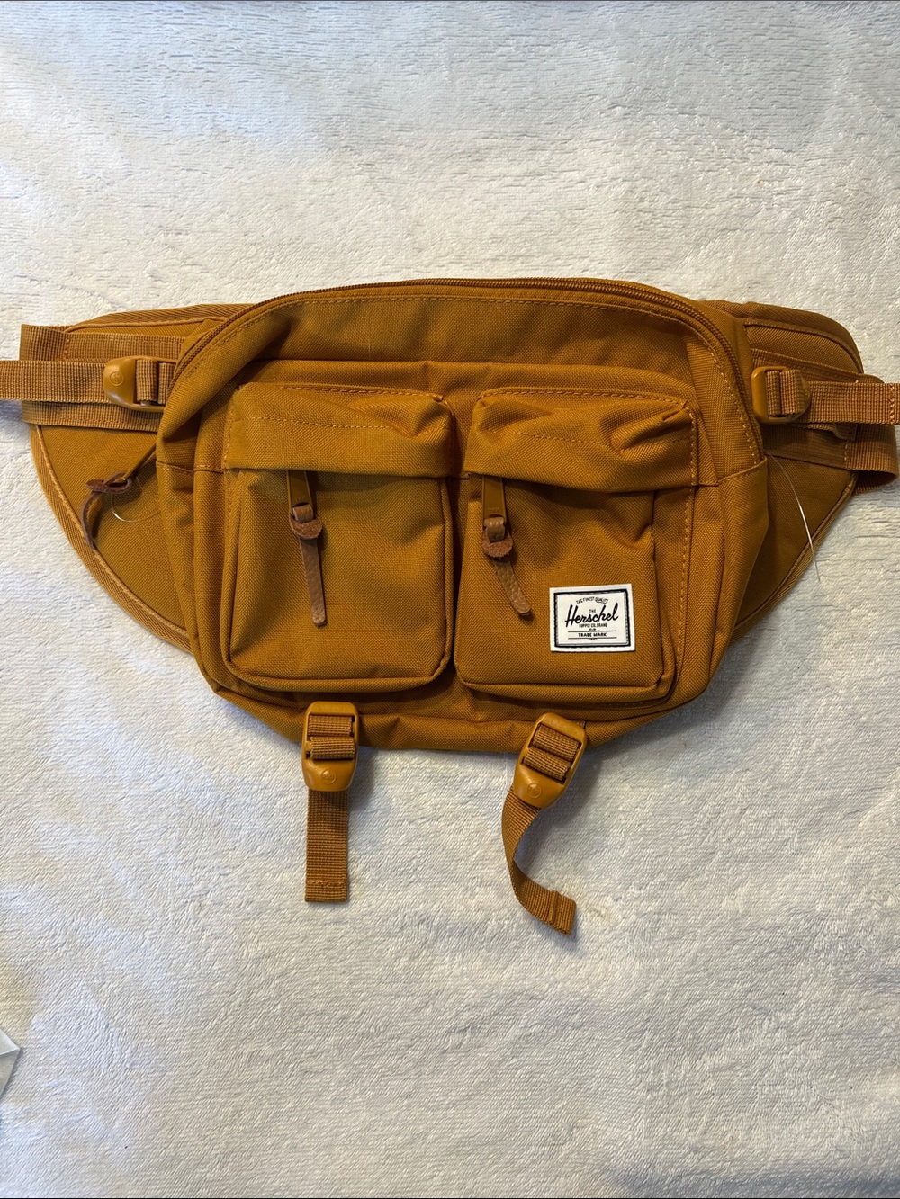 Herschel Supply Company Mustard Yellow Waist Pack with Dual Front Pockets